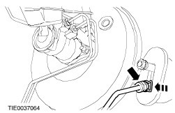 Ford Fiesta Clutch Master Cylinder: Removal and Installation